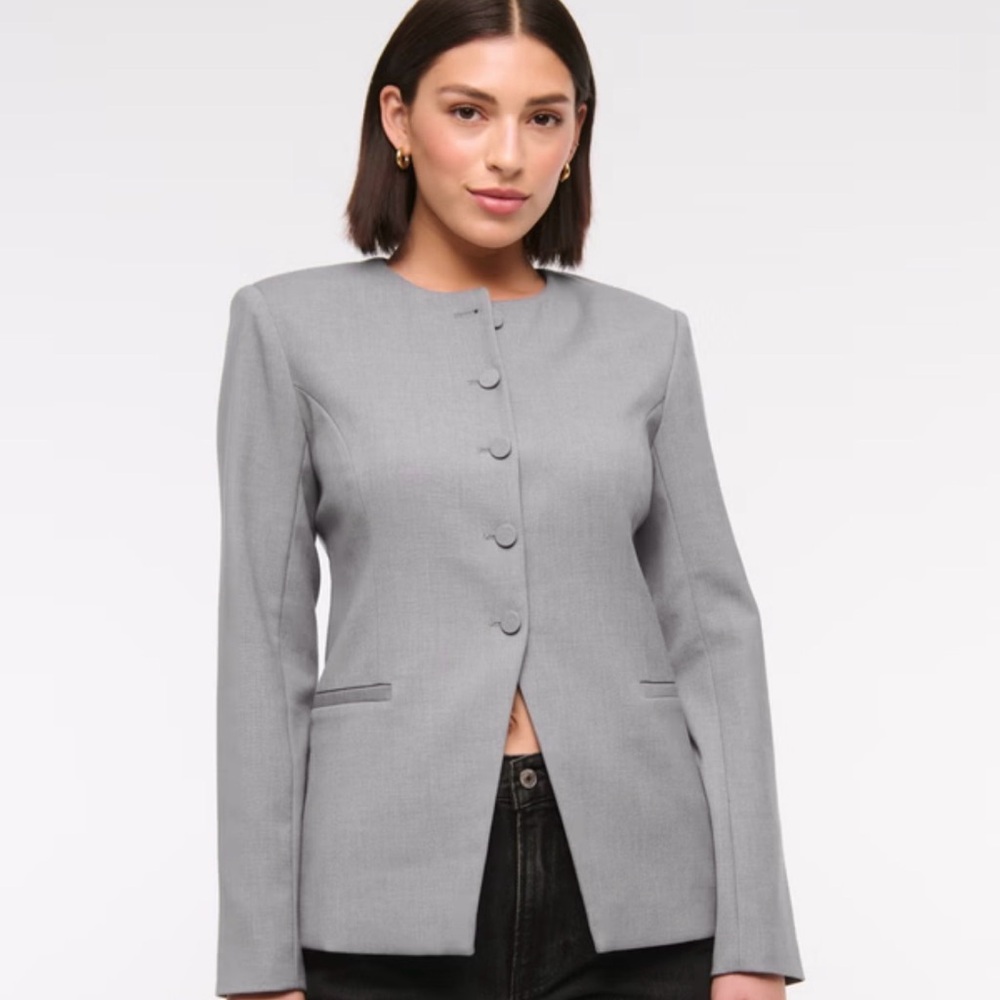 Abercrombie & Fitch Gray Blazer